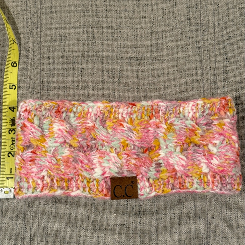 CC CABLE-KNIT FLEECE LINED HEAD WRAP - WOMEN'S WINTER EAR WARMER NWT - Picture 5 of 5
